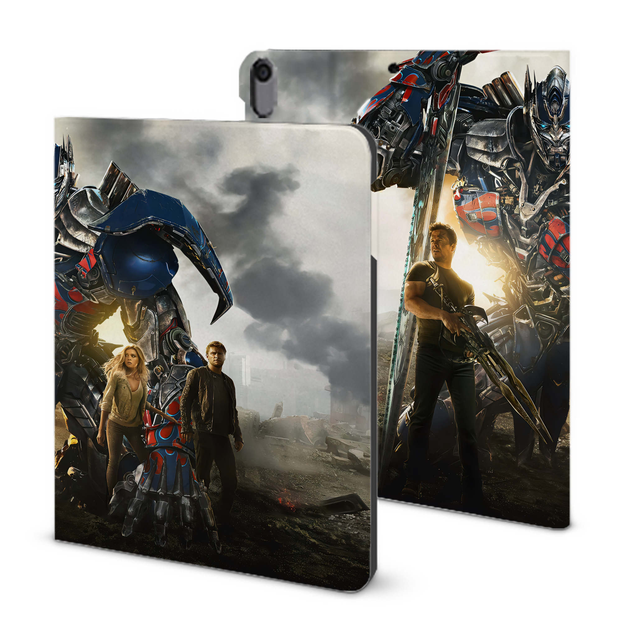 （画像用） Transformers トランスフォーマー IPad ケース ブック型 PUレザー TPU 耐衝撃 軽量 薄型 ペン収納なし 全面保護 IPad 各モデル対応
